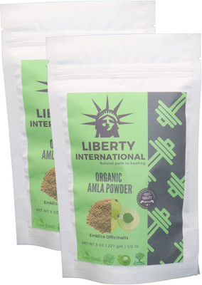 

LIBERTY INTERNATIONAL Organic Herbal Amla Powder For Hair Growth, Face, Skin & Hair Care (2 X 227 Gm) B39(454 g)