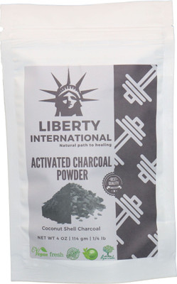 

LIBERTY INTERNATIONAL Natural Activated Coconut Shell Charcoal Powder, For Skin Treatment, Instant Teeth Whitening & Face Wash B34(114 g)