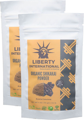 

LIBERTY INTERNATIONAL Organic Herbal Shikakai Powder For Hair Care Excellent Hair Conditioner (2 X 114 Gm ) B41(228 g)