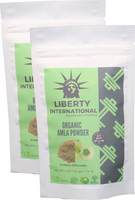 

LIBERTY INTERNATIONAL Organic Herbal Amla Powder For Hair Growth, Face, Skin & Hair Care (2 X 114 Gm ) B36(228 g)