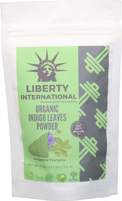 

LIBERTY INTERNATIONAL Organic Herbal Indigo Powder Hair Color & Beard Dye B12 Antiseptic Liquid(227 g)