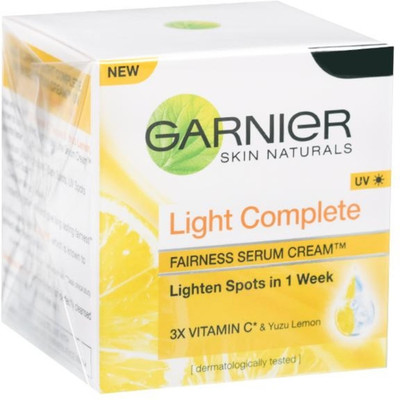 

Garnier LIGHT COMPLETE FAIRNESS SEUM CREAM(23 g)