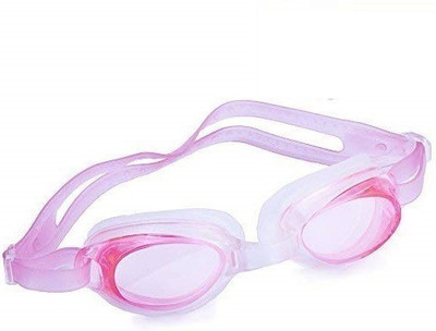 THE MORNING PLAY UNISEX ADULTS Adjustable Non-Fogging Anti UV Eye Protection Swimming Goggle PINK Swimming Goggles(Pink)