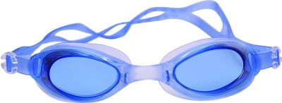 THE MORNING PLAY UNISEX ADULTS Adjustable Non-Fogging Anti UV Eye Protection Swimming Goggle BLUE Swimming Goggles(Blue)