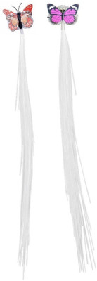 

PSYCHE New Fashion Color Changing Light Emitting Butterfly Braids Hair Fiber for Evening Parties ( Pack of 2) Hair Accessory Set, Hair Pin, Hair Clip(Multicolor)