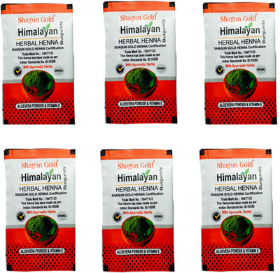 

Shagun Gold Burgundy Herbal Heena(120 g)