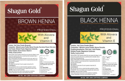 

shagun Gold Black or Brown hair color 200gm x 2 healthy hair Hair Color(Green)