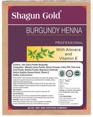 

shagun Gold Hair Colour Powder Burgundy Henna 100G Hair Color(Green)