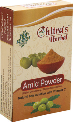 

Chitra's Herbal Natural Hair Nutrition Amla Powder-Pack of 6 Hair Color(Brown)