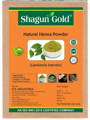 

SHAGUN GOLD Natural Henna Powder (Lawsonia Inermis ) 400G Healthy Hair(400 g)