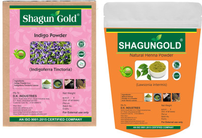 

SHAGUN GOLD Natural Henna And Indigo Powder 1 Kg X1 Kg Healthy Hair(2000 g)