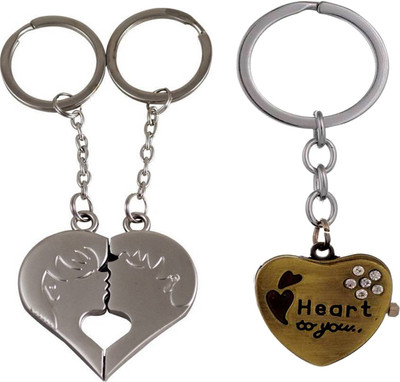 MGP FASHION Heart to you/Romentic couple metal high quality for multipurpose girl boy men women best party gift keychains keyring combo Key Chain