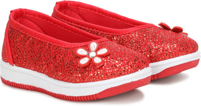 

Myau Girls Slip on Ballerinas(Red