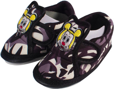 Ole Baby Boys & Girls Velcro Casual Boots(Black