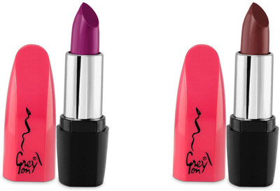 

GREY ON Creme Matte Lipstick 308,334 Combo(Purple, Brown)