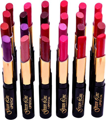 

Green line 'Green line' Bold , Hot, Beauty Matte lipstick in 24 combo set(multicolor)