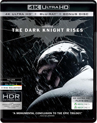 

The Dark Knight Rises (4K UHD + HD + Bonus) (3-Disc Set)(4K(UHD) Blu-ray English)