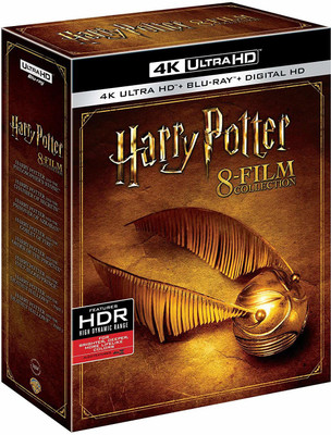 

Harry Potter - All 8 Movies Collection from Years 1 to 7 (4K UHD & HD) (16 Disc Box Set) includes Official Harry Potter Merchandise (Pouch)(4K(UHD) Blu-ray English)
