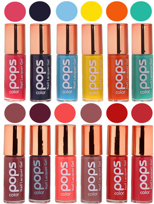

Ramble Pops Colour Nail Polish Combo 5670 Multicolor(Pack of 12)