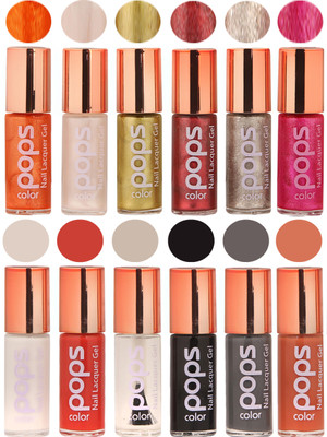 

Ramble Pops Colour Nail Polish Combo 5615 Multicolor(Pack of 12)