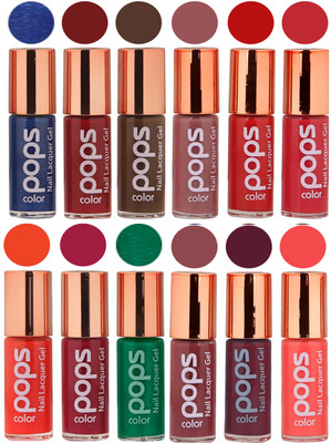 

Ramble Pops Colour Nail Polish Combo 5574 Multicolor(Pack of 12)