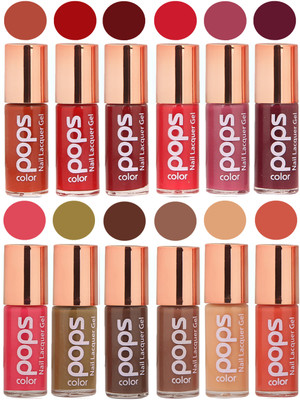 

Ramble Pops Colour Nail Polish Combo 5639 Multicolor(Pack of 12)