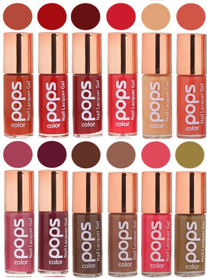 

Ramble Pops Colour Nail Polish Combo 5638 Multicolor(Pack of 12)