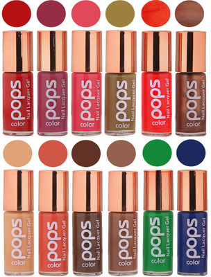 

Ramble Pops Colour Nail Polish Combo 5606 Multicolor(Pack of 12)