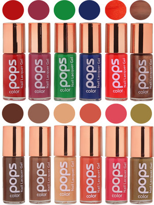 

Ramble Pops Colour Nail Polish Combo 5599 Multicolor(Pack of 12)