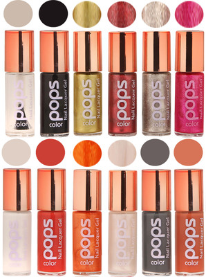 

Ramble Pops Colour Nail Polish Combo 5621 Multicolor(Pack of 12)