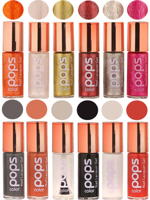 

Ramble Pops Colour Nail Polish Combo 5619 Multicolor(Pack of 12)