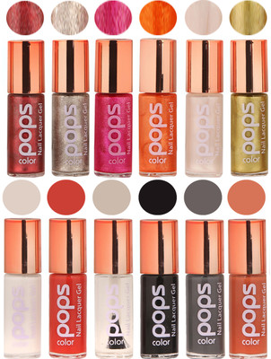 

Ramble Pops Colour Nail Polish Combo 5630 Multicolor(Pack of 12)