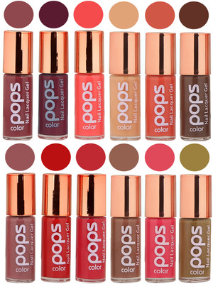 

Ramble Pops Colour Nail Polish Combo 5589 Multicolor(Pack of 12)