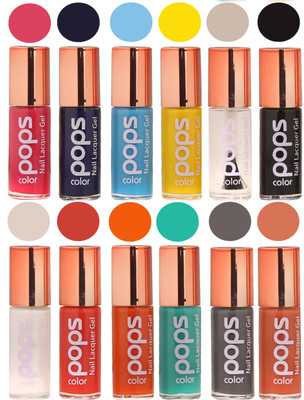 

Ramble Pops Colour Nail Polish Combo 5689 Multicolor(Pack of 12)