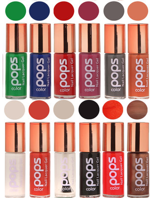 

Ramble Pops Colour Nail Polish Combo 5658 Multicolor(Pack of 12)