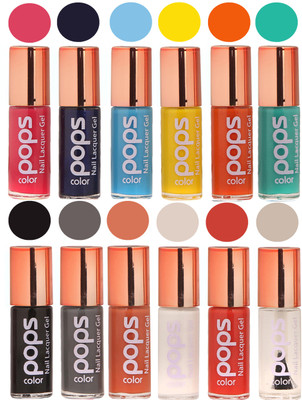 

Ramble Pops Colour Nail Polish Combo 5695 Multicolor(Pack of 12)