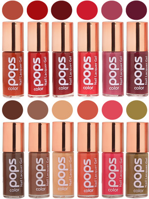 

Ramble Pops Colour Nail Polish Combo 5640 Multicolor(Pack of 12)