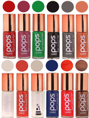 

Ramble Pops Colour Nail Polish Combo 5663 Multicolor(Pack of 12)