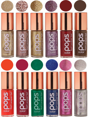 

Ramble Pops Colour Nail Polish Combo 5530 Multicolor(Pack of 12)