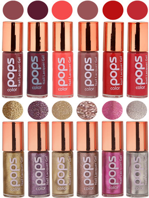 

Ramble Pops Colour Nail Polish Combo 5540 Multicolor(Pack of 12)