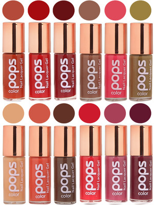 

Ramble Pops Colour Nail Polish Combo 5652 Multicolor(Pack of 12)