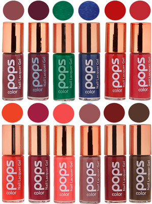 

Ramble Pops Colour Nail Polish Combo 5562 Multicolor(Pack of 12)