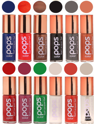 

Ramble Pops Colour Nail Polish Combo 5665 Multicolor(Pack of 12)