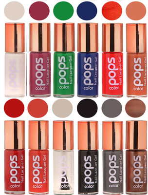 

Ramble Pops Colour Nail Polish Combo 5667 Multicolor(Pack of 12)