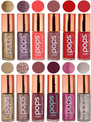 

Ramble Pops Colour Nail Polish Combo 5541 Multicolor(Pack of 12)