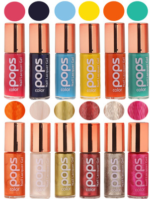 

Ramble Pops Colour Nail Polish Combo 5712 Multicolor(Pack of 12)