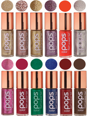 

Ramble Pops Colour Nail Polish Combo 5520 Multicolor(Pack of 12)