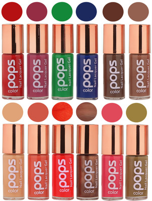 

Ramble Pops Colour Nail Polish Combo 5603 Multicolor(Pack of 12)