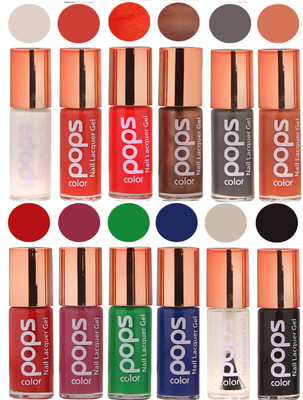 

Ramble Pops Colour Nail Polish Combo 5661 Multicolor(Pack of 12)