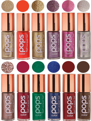 

Ramble Pops Colour Nail Polish Combo 5517 Multicolor(Pack of 12)